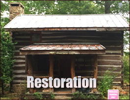 Historic Log Cabin Restoration  Montpelier Station, Virginia